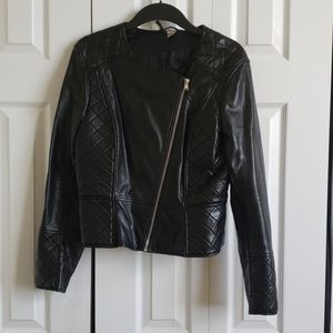 H&M Faux Black Leather Jacket.